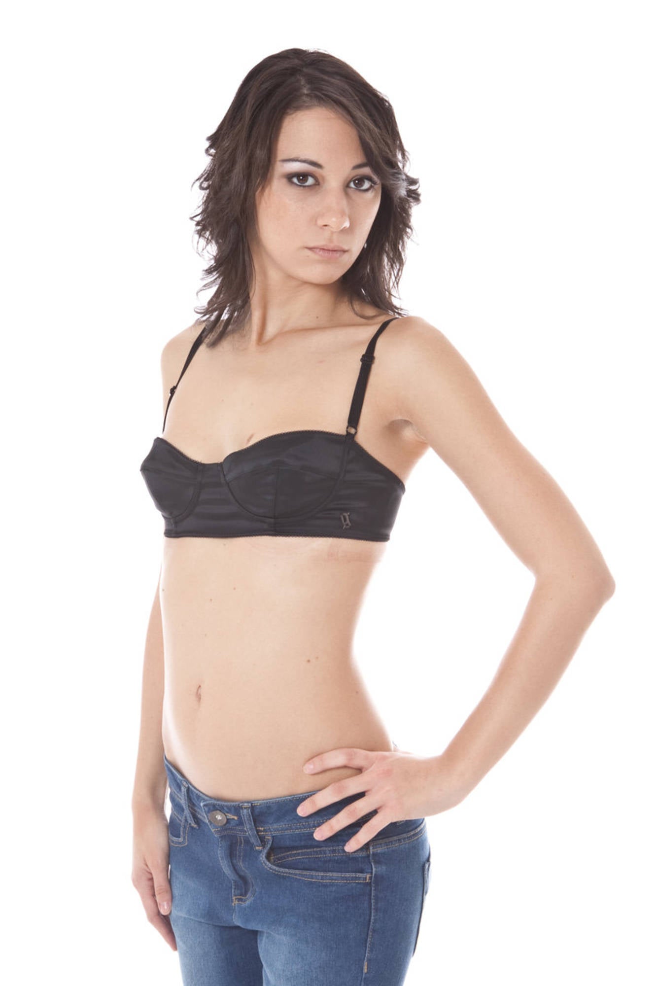 John Galliano Reggiseno A Balconcino Donna Nero"" - mem39