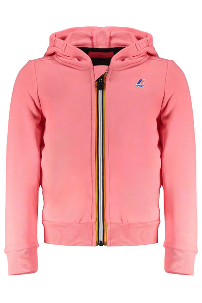 K-Way Felpa Con Zip Bambina Rosa"" - mem39