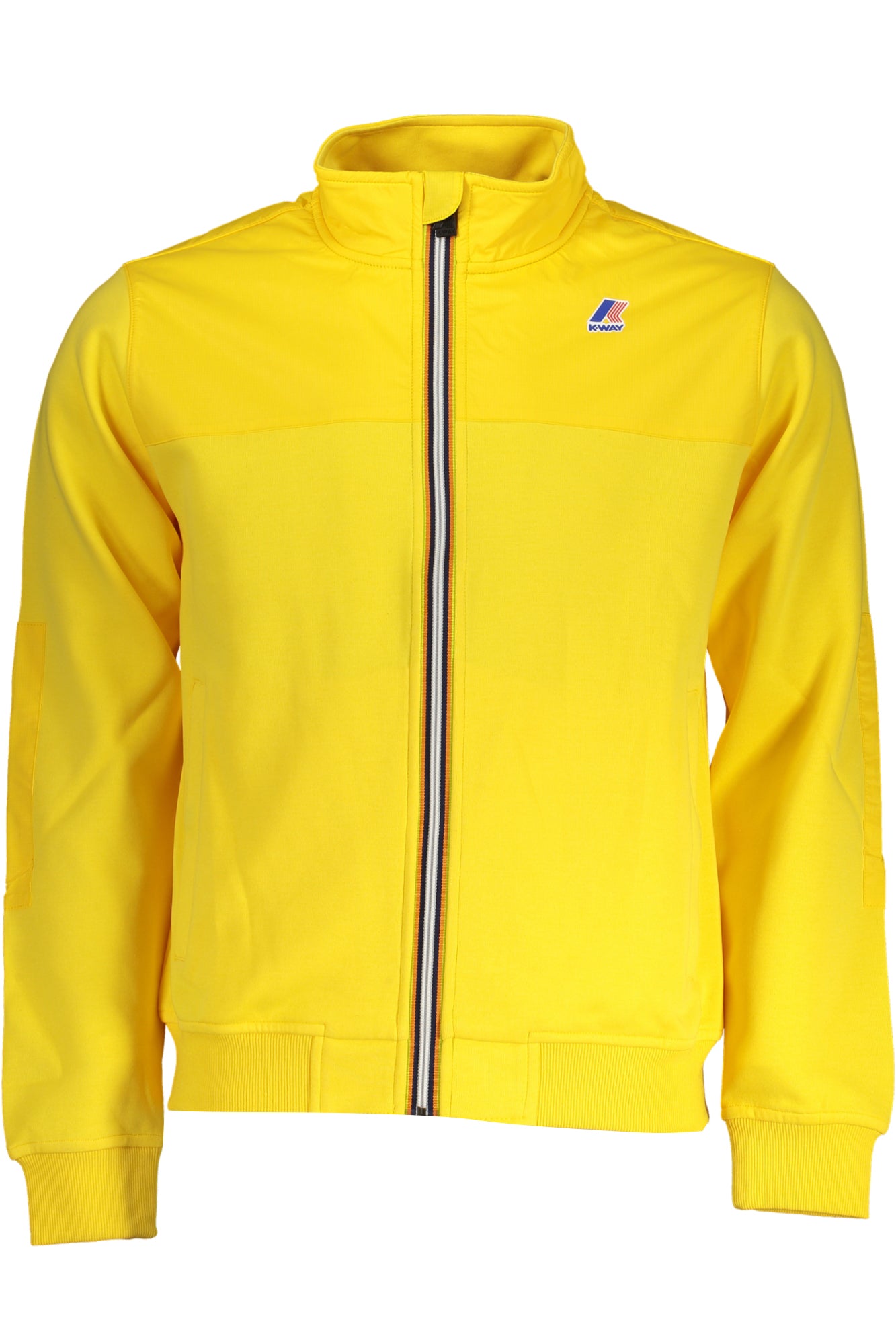 K-Way Felpa Con Zip Uomo Giallo"" - mem39