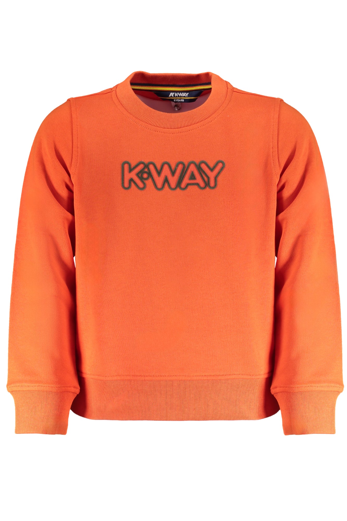 K-Way Felpa Senza Zip Bambino Arancio - mem39