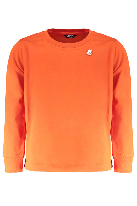 K-Way T-Shirt Maniche Lunghe Bambino Arancio - mem39