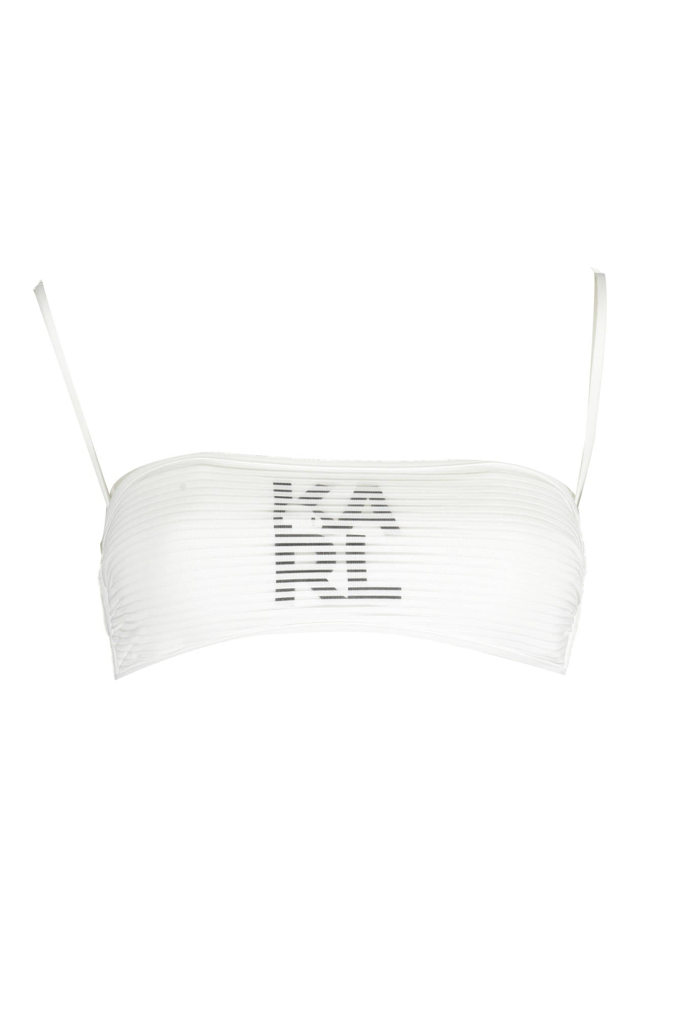 Karl Lagerfeld Beachwear Costume Parte Sopra Donna Bianco"" - mem39