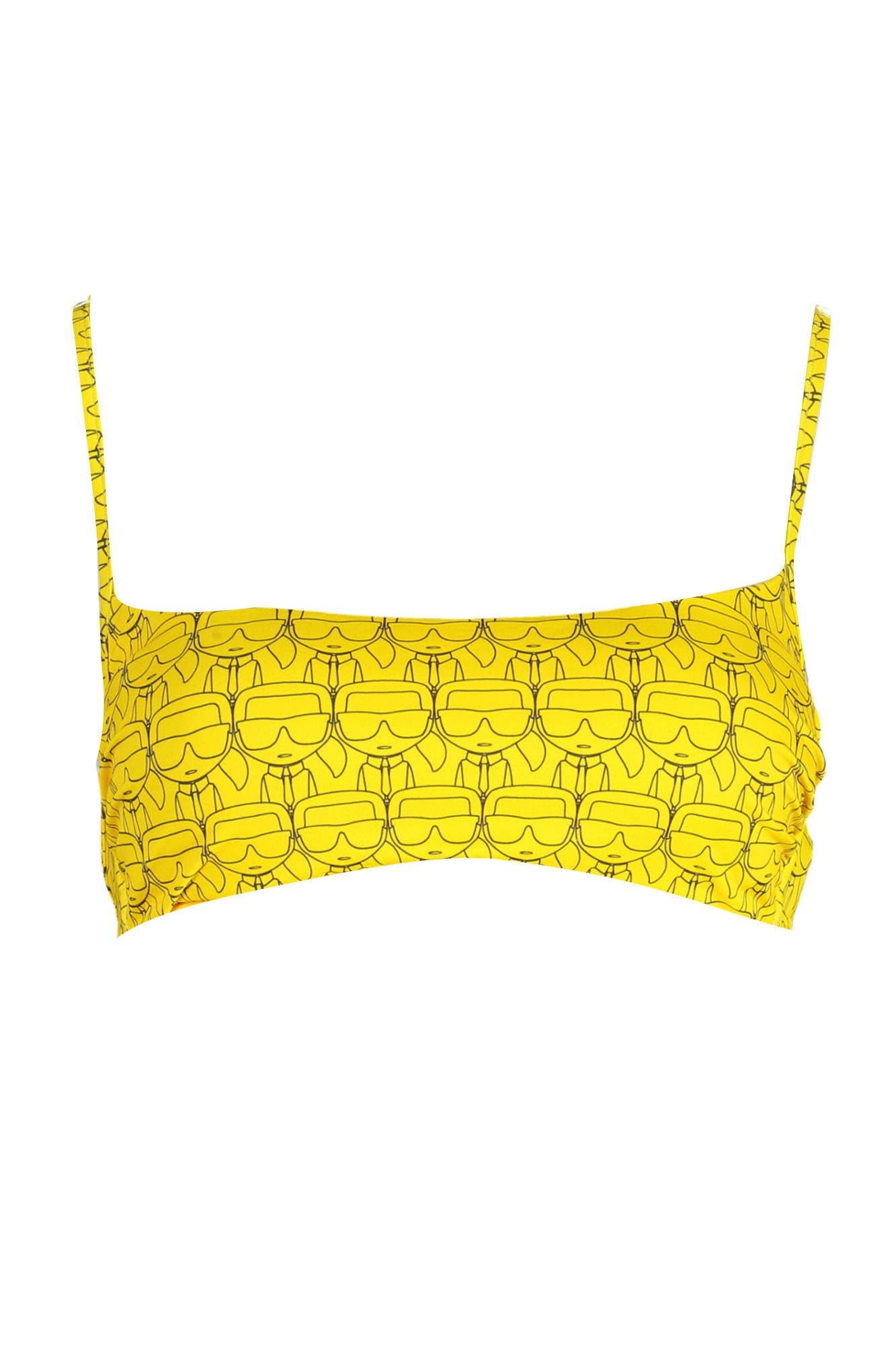 Karl Lagerfeld Beachwear Costume Parte Sopra Donna Giallo"" - mem39