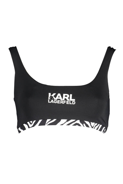 Karl Lagerfeld Beachwear Costume Parte Sopra Donna Nero"" - mem39