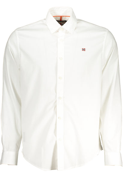 Napapijri Camicia Maniche Lunghe Uomo Bianco - mem39