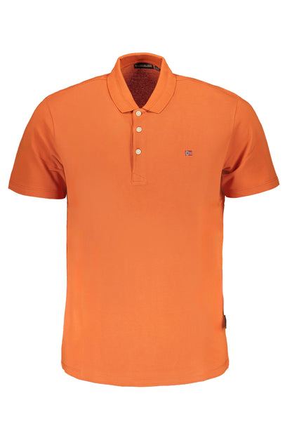 Napapijri Polo Maniche Corte Uomo Arancio - mem39