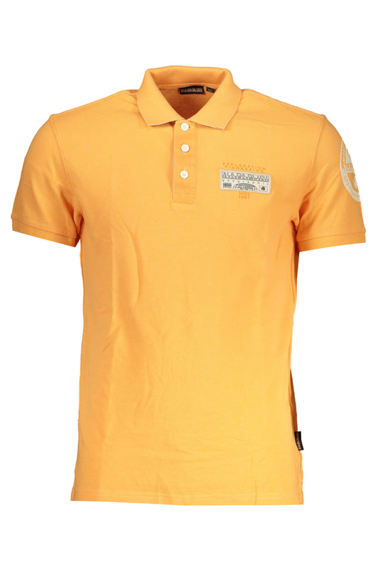 Napapijri Polo Maniche Corte Uomo Arancio - mem39