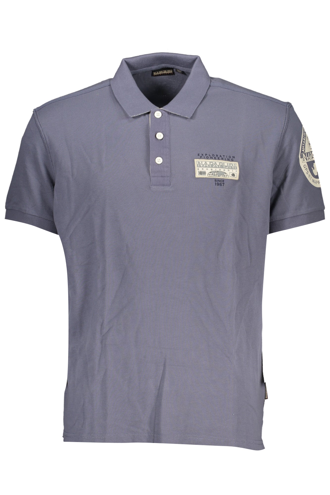 Napapijri Polo Maniche Corte Uomo Blu - mem39