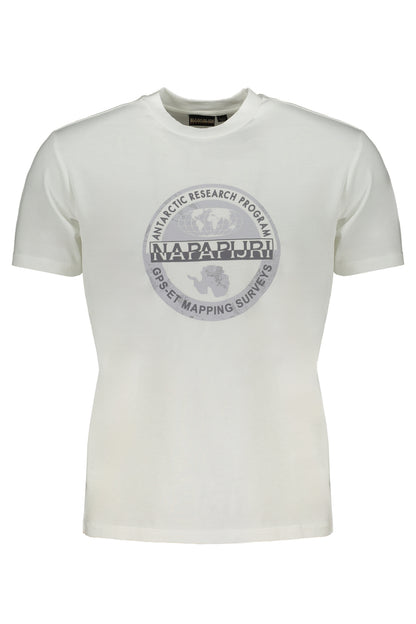 Napapijri T-Shirt Maniche Corte Uomo Bianco - mem39