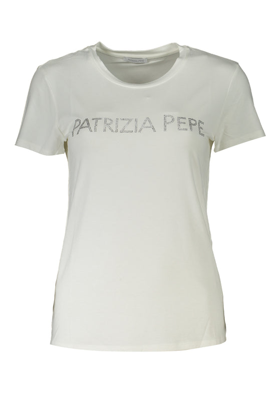 Patrizia Pepe T-Shirt Maniche Corte Donna Bianco"" - mem39