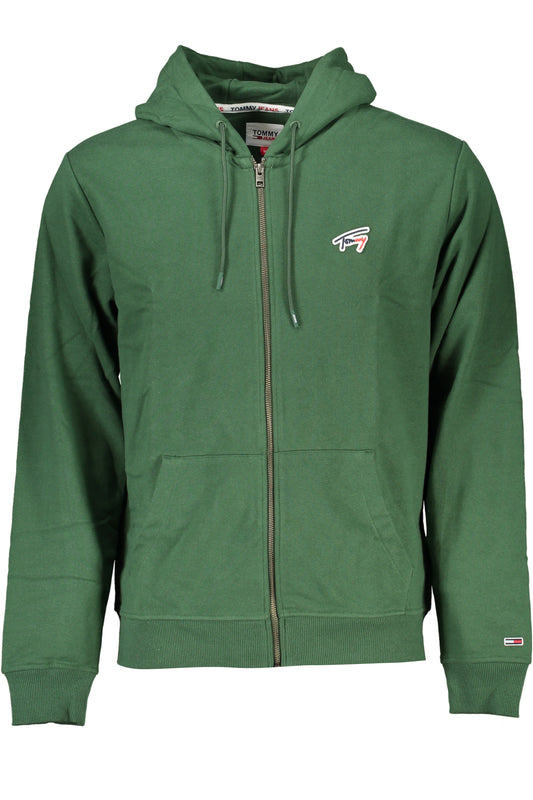 Tommy Hilfiger Felpa Con Zip Uomo Verde"" - mem39