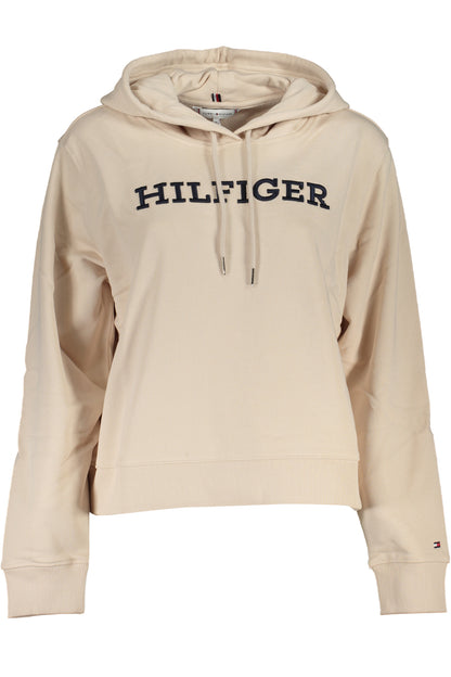 Tommy Hilfiger Felpa Senza Zip Donna Beige - mem39