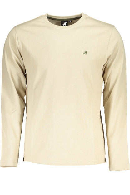 U.S. Grand Polo T-Shirt Maniche Lunghe Uomo Beige