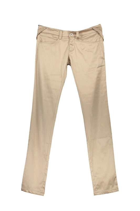 Yes Zee Pantalone Donna Beige"" - mem39